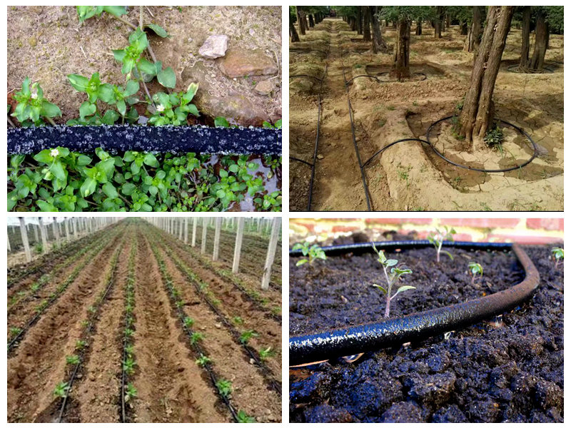 Hur gummislang används för bevattning?