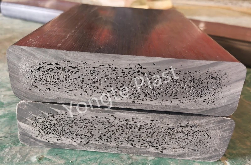 200x50 mm återvunnen massiv plastvirkemaskin testad framgångsrikt