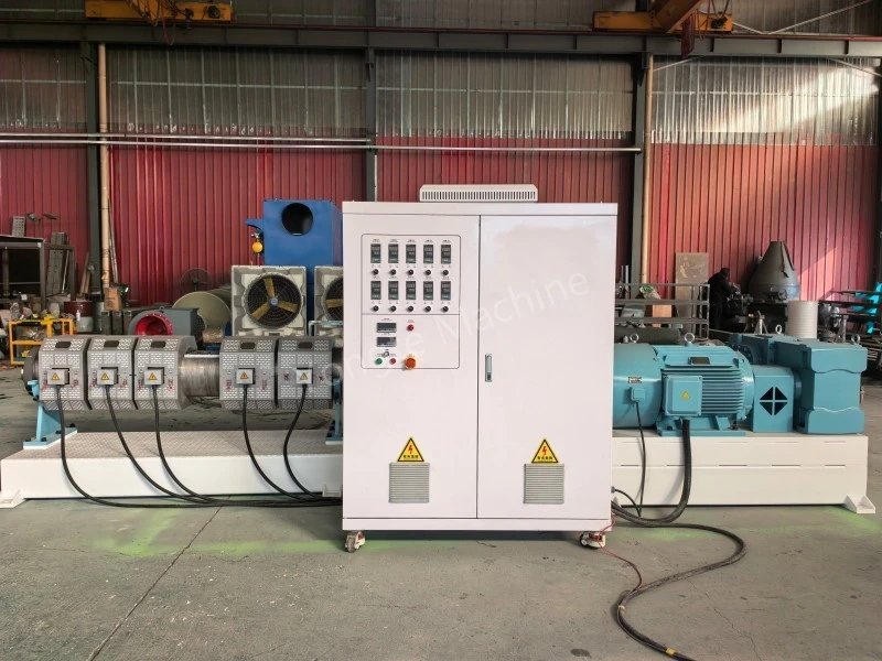 Plastfilmåtervinningsextrudermaskin